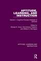 Aptitude, Learning, and Instruction: Volume 1: Cognitive Process Analyses of Aptitude