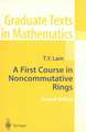 A First Course in Noncommutative Rings
