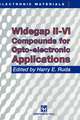 Widegap II–VI Compounds for Opto-electronic Applications