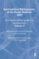 IBSS: Anthropology: 2005 Vol.51: International Bibliography of the Social Sciences