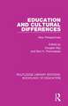 Education and Cultural Differences: New Perspectives