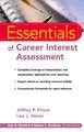 Essentials of Career Interest Assessment