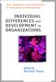 Individual Differences & Development in Organizations