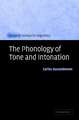 The Phonology of Tone and Intonation