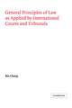 General Principles of Law as Applied by International Courts and Tribunals