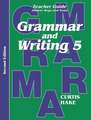 Saxon Grammar & Writing 2nd Edition Grade 5 Teacher Packet