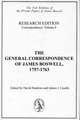 The General Correspondence of James Boswell, 1757-1763: Research Edition, Correspondence