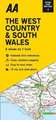 Road Map Britain 01. West Country & South Wales 1 : 200 000