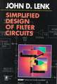 Simplified Design of Filter Circuits