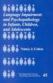 Language Impairment and Psychopathology in Infants, Children, and Adolescents