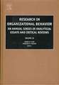 Research in Organizational Behavior: An Annual Series of Analytical Essays and Critical Reviews