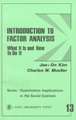 Introduction to Factor Analysis: What It Is and How To Do It