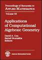 Applications of Computational Algebraic Geometry