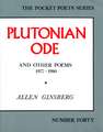 Plutonian Ode: And Other Poems 1977-1980