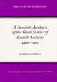 A Semiotic Analysis of the Short Stories of Leonid Andreev (1900-1909)