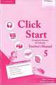 Click Start Level 5 Teacher's Manual: Computer Science for Schools