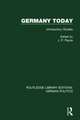 Germany Today (RLE: German Politics): Introductory Studies