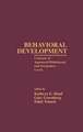 Behavioral Development: Concepts of Approach/Withdrawal and Integrative Levels