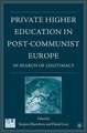 Private Higher Education in Post-Communist Europe: In Search of Legitimacy