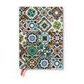 Paperblanks Porto Portuguese Tiles Hardcover Journal MIDI Unlined Elastic Band Closure 144 Pg 120 GSM