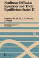 Nonlinear Diffusion Equations and Their Equilibrium States II: Proceedings of a Microprogram held August 25–September 12, 1986