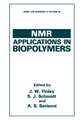 NMR Applications in Biopolymers