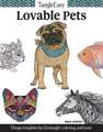 Tangleeasy Lovable Pets: Design Templates for Zentangle(r), Coloring, and More