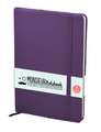 Monsieur Notebook Soft Leather Journal - Purple Ruled Medium