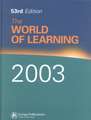 The World of Learning 2003