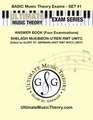 Basic Music Theory Exams Set #1 Answer Book - Ultimate Music Theory Exam Series