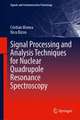 Signal Processing and Analysis Techniques for Nuclear Quadrupole Resonance Spectroscopy