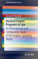 Doctoral Degree Programs in Law: An International and Comparative Study of the English-Speaking World