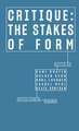 Critique: The Stakes of Form