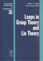 Loops in Group Theory and Lie Theory