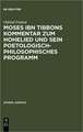 Moses ibn Tibbons Kommentar zum Hohelied und sein poetologisch-philosophisches Programm: Synoptische Edition, Übersetzung und Analyse