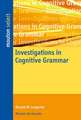 Investigations in Cognitive Grammar