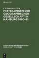 Mitteilungen der Geographischen Gesellschaft in Hamburg 1880¿81