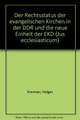 Der Rechtsstatus Der Evangelischen Kirchen in Der Ddr Und Die Neue Einheit Der Ekd: Hauptlinien Des Verhaltnisses Von Staat Und Kirche Auf Eidgenossischer Und Kantonaler Ebene