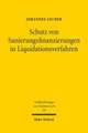 Schutz von Sanierungsfinanzierungen in Liquidationsverfahren