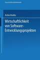 Wirtschaftlichkeit von Software-Entwicklungsprojekten: Ansätze zur Verbesserung der Aufwandschätzung