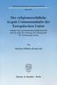 Der religionsrechtliche Acquis Communautaire der Europäischen Union