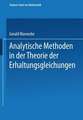 Analytische Methoden in der Theorie der Erhaltungsgleichungen