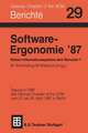 Software-Ergonomie ’87 Nützen Informationssysteme dem Benutzer?