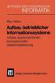 Aufbau betrieblicher Informationssysteme: mittels objektorientierter konzeptioneller Datenmodellierung