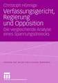 Verfassungsgericht, Regierung und Opposition: Die vergleichende Analyse eines Spannungsdreiecks