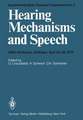 Hearing Mechanisms and Speech: EBBS-Workshop, Göttingen, April 26–28, 1979