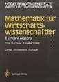 Mathematik für Wirtschaftswissenschaftler: I Lineare Algebra