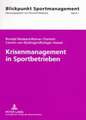 Krisenmanagement in Sportbetrieben