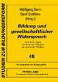 Bildung Und Gesellschaftlicher Widerspruch: Hans-Jochen Gamm Und Die Deutsche Paedagogik Seit Dem Zweiten Weltkrieg