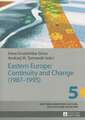 Eastern Europe: Continuity and Change (1987-1995)